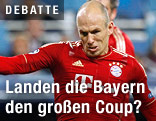 Arjen Robben (Bayern) am Ball