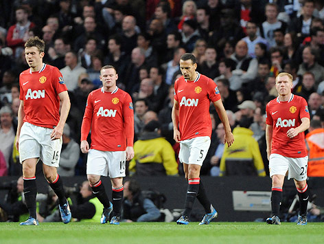 © APA/EPA/Peter Powell Enttäuschte Manchester-United-Spieler