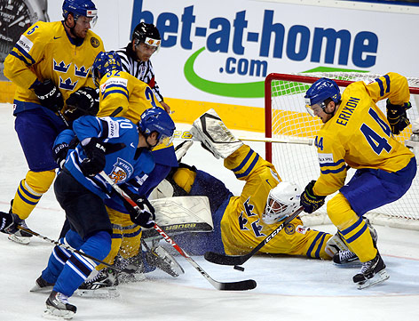 Eishockey-WM-Finale Schweden vs. Finnland
