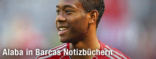 Ein l&auml;chelnder David Alaba (Bayern M&uuml;nchen)