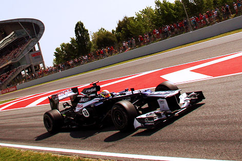 © GEPA/XPB Images Pastor Maldonado (Williams) beim Qualifying in Spanien