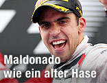 Ein lächelnder Pastor Maldonado (Williams)