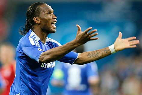 © Reuters/Wolfgang Rattay Jubel von Didier Drogba (Chelsea)