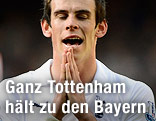 Gareth Bale (Tottenham) mit geschlossenen Augen und gefalteten Händen