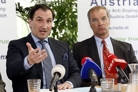 © GEPA/Mario Kneisl Gernot Schaar und NADA-Geschaeftsfuehrer Andreas Schwab