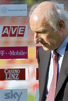© GEPA/Matthias Hauer LASK-Präsident Peter-Michael Reichel
