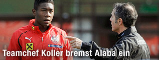 Teamchef Marcel Koller und David Alaba