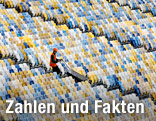Sitzreihen des Nationalstadions in Warschau