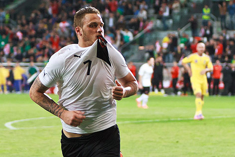 © ORF.at/Christian Öser Jubel von Marko Arnautovic