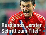 Alan Dsagojew (Russland) jubelt