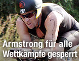 Lance Armstrong auf dem Triathlonrad