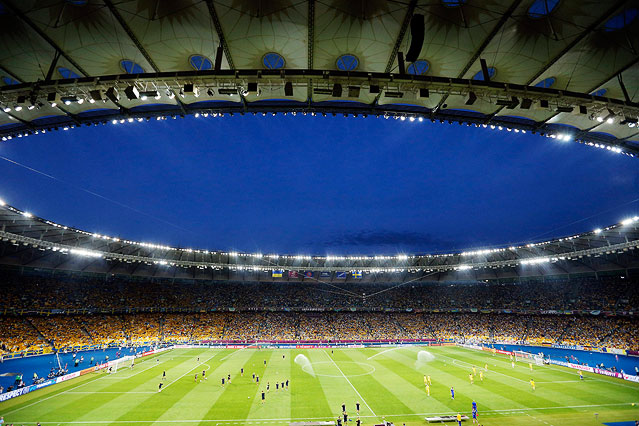 © APA/EPA/Fehim Demir Blick in das Olympiastadion in Kiew