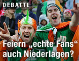 Verkleidete irische Fußballfans