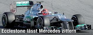 Michael Schumacher in seinem Mercedes