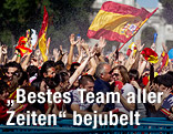 Jubel von spanischen Fans