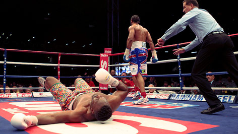 © APA/EPA/Nick Potts David Haye und Dereck Chisora