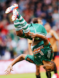 Terence Boyd mit einem Salto