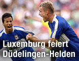 Jubelnder Düdelingen-Spieler Aurelien Joachim