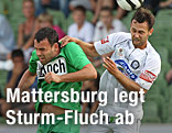 Ilco Naumoski (Mattersburg) und Michael Madl (Sturm)