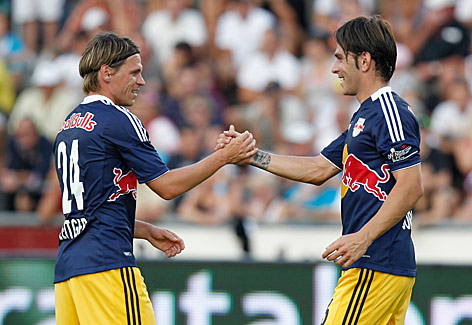 © GEPA/David Rodriguez Jubel von Christoph Leitgeb und Jonathan Soriano Casas (RBS)