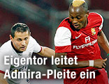 Andrej Keric (Sparta Prag) und Patrick Mevoungou Mekoulou (Admira)
