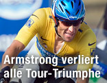 Lance Armstrong im Gelben Trikot der Tour de France