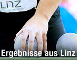 Hand greift auf Kugel