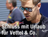 Sebastian Vettel (Red Bull) mit Sonnenbrille