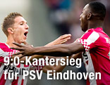 Peter van Ooijen und Jetro Willems jubeln