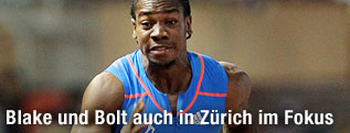 Yohan Blake beim 100m-Lauf