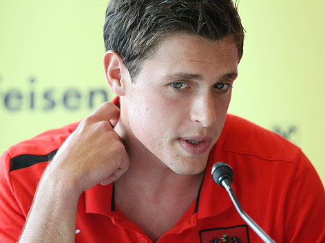 © GEPA/Christian Ort Zlatko Junuzovic bei einer Pressekonferenz