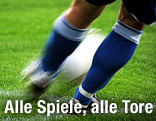 Fußballer mit Ball