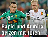 Steffen Hoffmann (Rapid) und Bernhard Schachner (Admira)