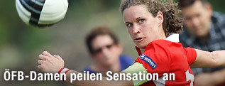 Die österreichische Fußballspielerin Nina Burger