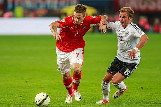 Marko Arnautovic und Mario Götze