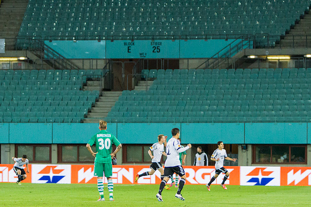 © ORF.at/Christian Öser Jubelnde Spieler von Rosenborg