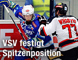 Markus Peintner (VSV) und Kyle Wharton (Znojmo)