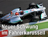 Formel-1-Wagen von oben