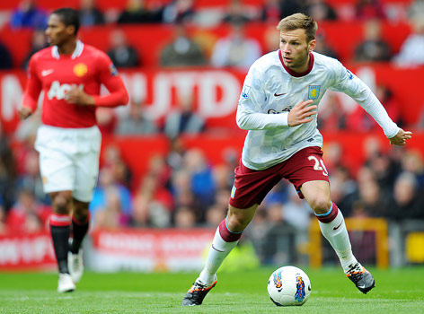 Andreas Weimann (Aston Villa) im Spiel gegen Manchester United