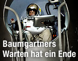 Felix Baumgartner in der Stratos-Kapsel