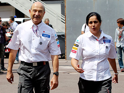 © APA/EPA/Valdrin Xhemaj Peter Sauber und seine Nachfolgerin Monisha Kaltenborn