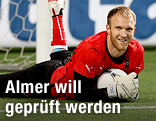&Ouml;FB-Teamspieler Robert Almer beim Abschlusstraining in Astana