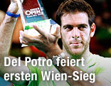 Juan Martin Del Potro mit Pokal