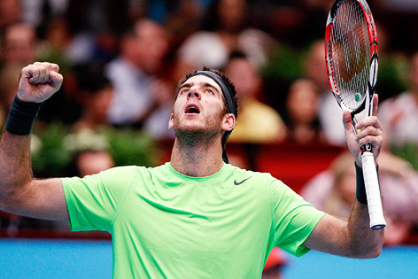 Juan Martin del Potro jubelt