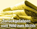 Stapel mit Zeitungen
