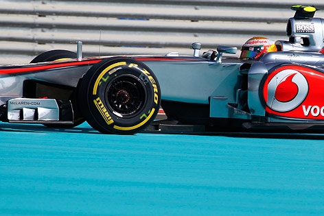 © Reuters/Steve Crisp Lewis Hamilton im Qualifying von Abu Dhabi
