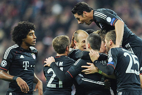 © APA/EPA/Anderas Gebert Jubel der Bayern-Spieler