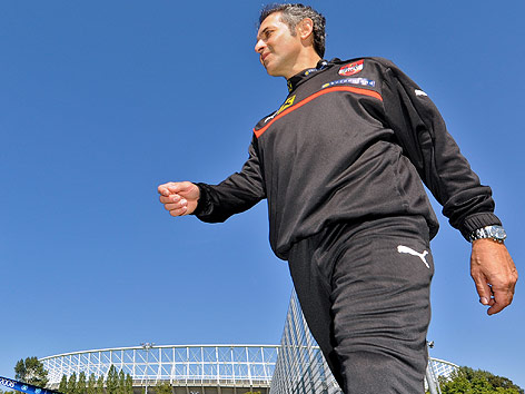 ÖFB-Teamchef Marcel Koller vor dem Ernst-Happel-Stadion