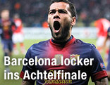 Jubel von Dani Alves (Barcelona)