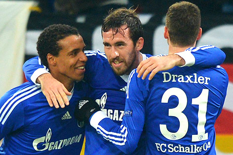 Jubel von Christian Fuchs (Schalke)